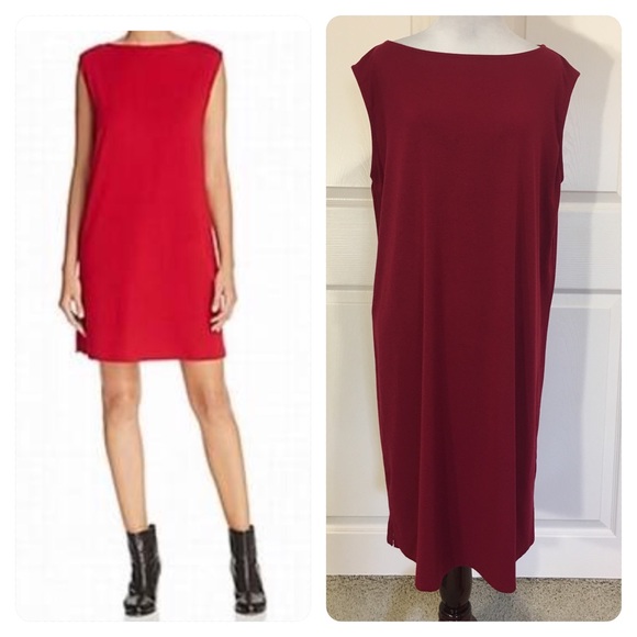 boat neck jersey dress